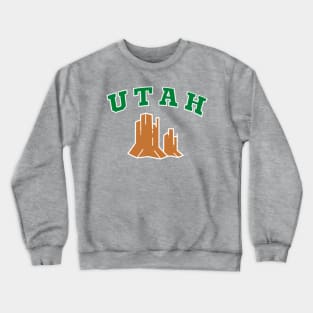 Text Utah with montauns Crewneck Sweatshirt